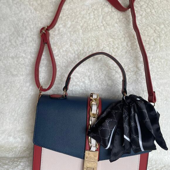 Brand New ALDO Cailla Logo Front Flap Designer Gold Chain Hot New Design - Picture 6 of 8